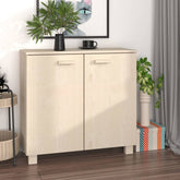 Sideboard HAMAR Light Grey 85x35x80 cm Solid Wood Pine